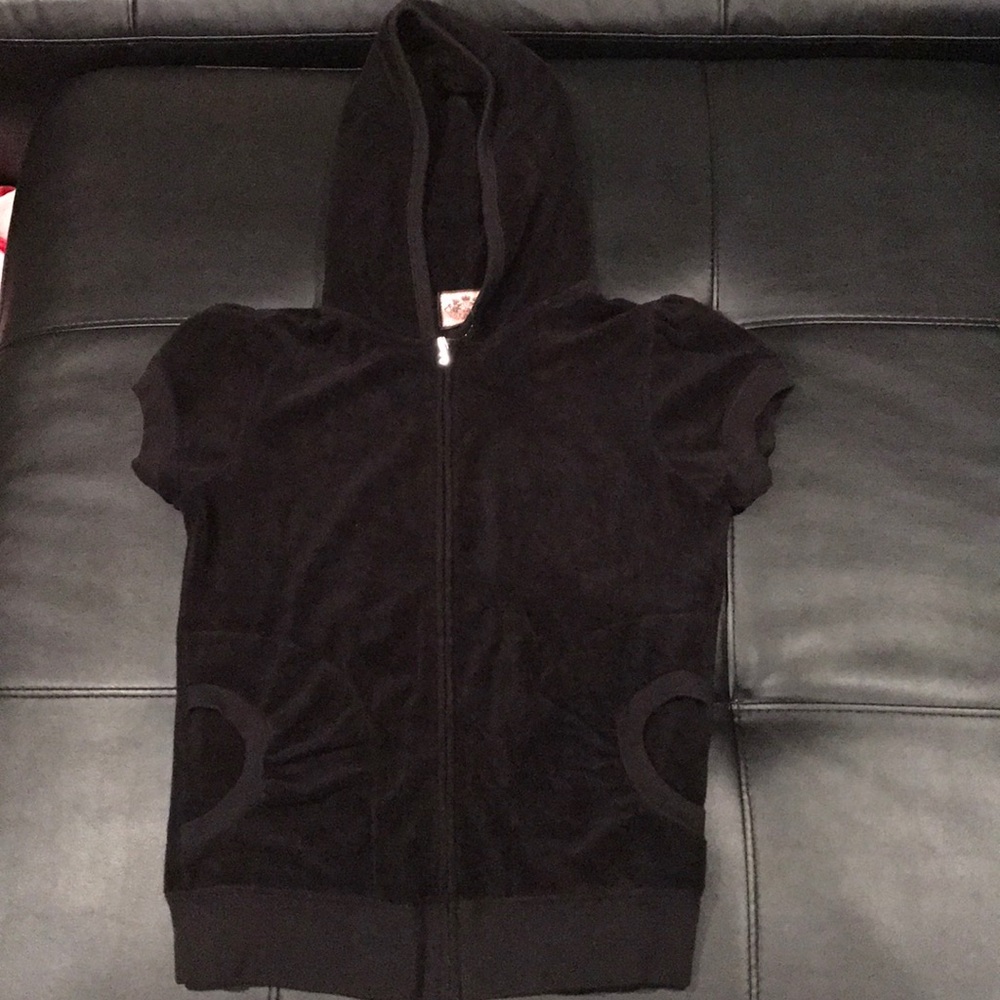 Juicy Couture short sleeve zip up hoodie
